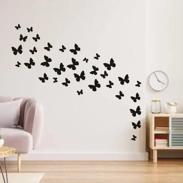 30 Pcs Wooden Butterfly Wall Decor