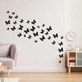 30 Pcs Wooden Butterfly Wall Decor