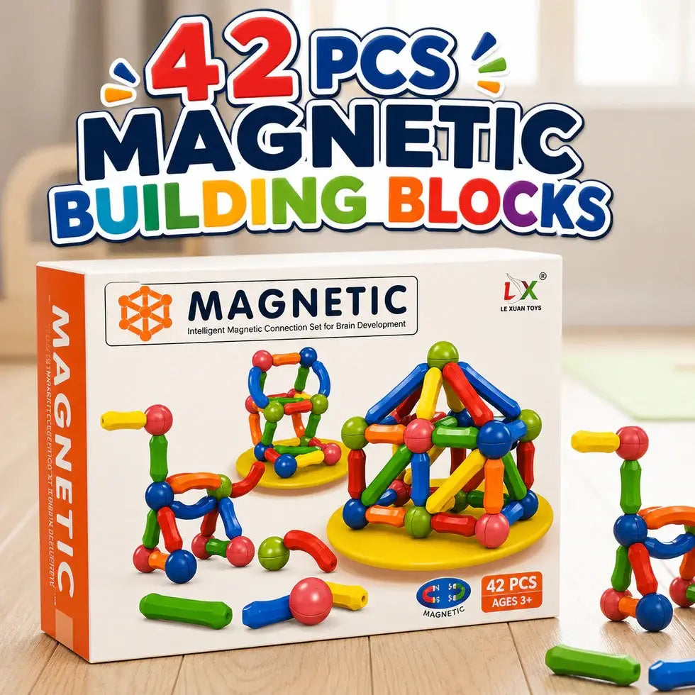 Magnetic Building Blocks Set For Kids